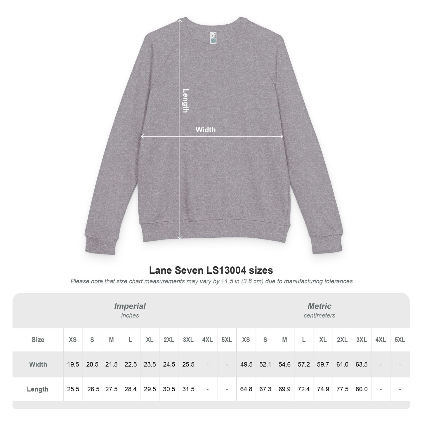 Unisex French Terry Raglan Crewneck