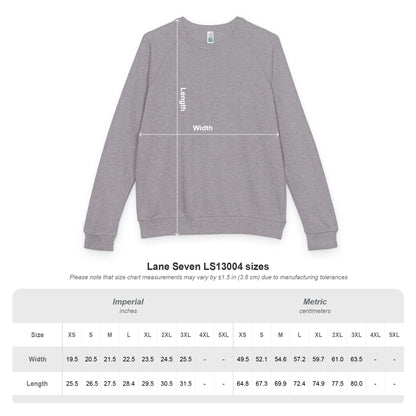 Unisex French Terry Raglan Crewneck