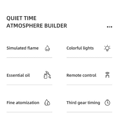 Flame-Effect Aroma Humidifier & Diffuser