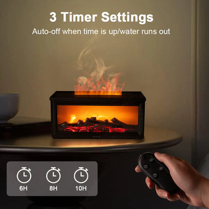 Flame-Effect Aroma Humidifier & Diffuser