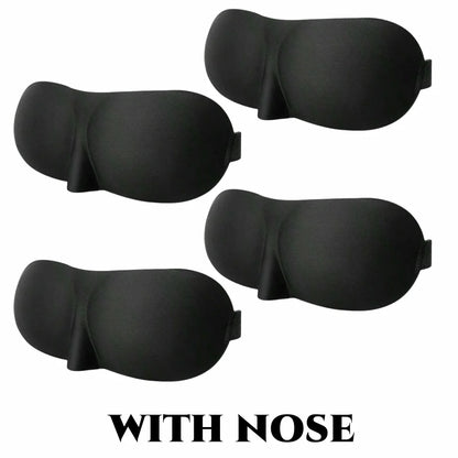 3D Contoured Light-Blocking Sleep Mask