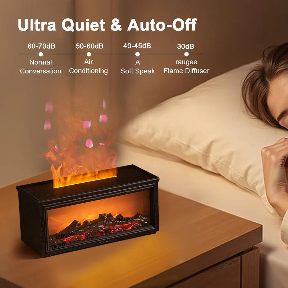 Flame-Effect Aroma Humidifier & Diffuser