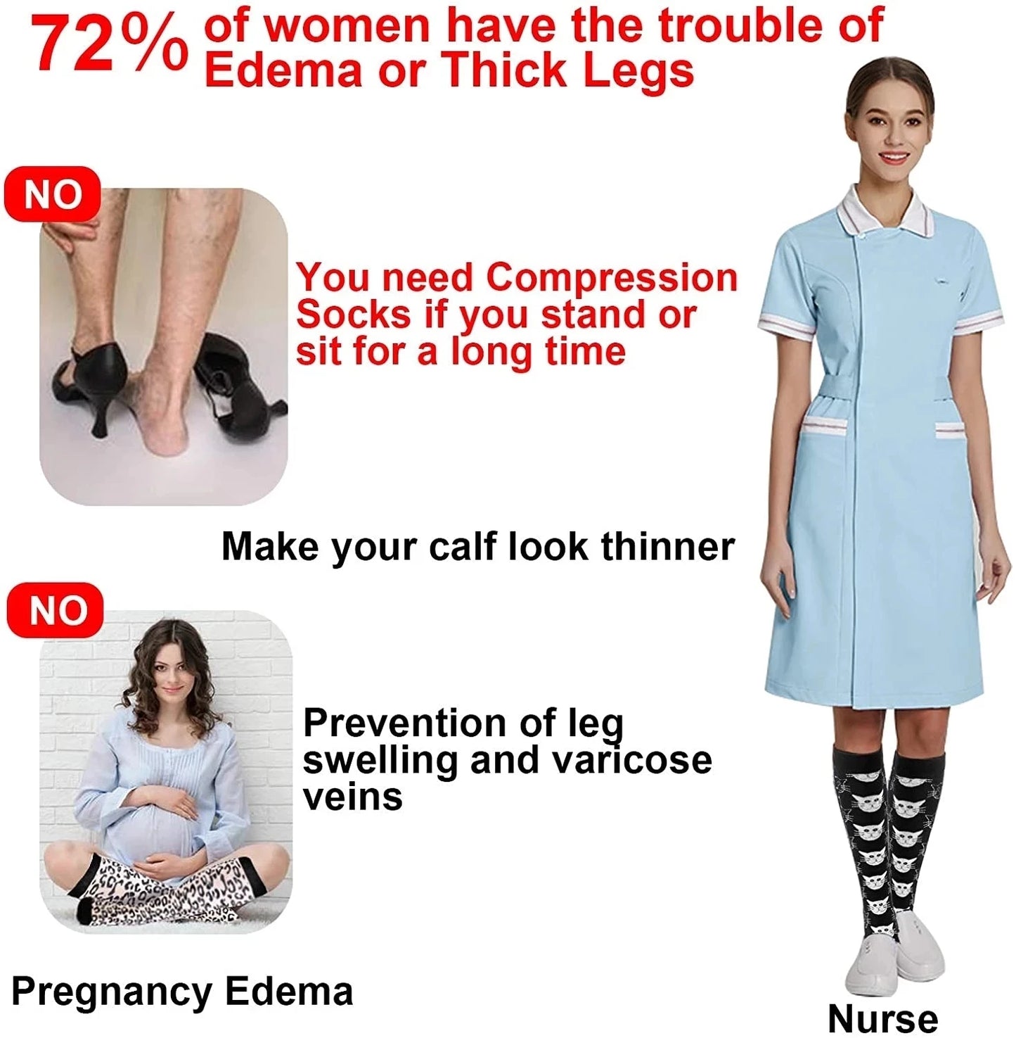 Compression Socks for Sports & Circulation
