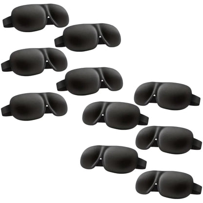 3D Contoured Light-Blocking Sleep Mask