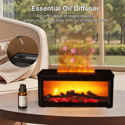 Flame-Effect Aroma Humidifier & Diffuser