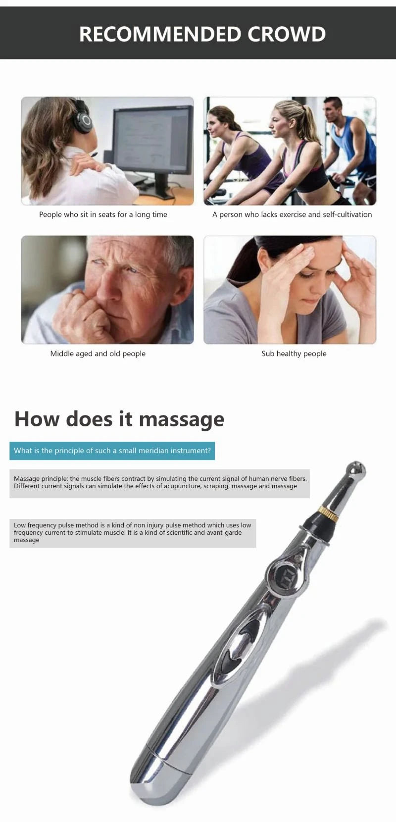 Electronic Acupuncture Massage Pen