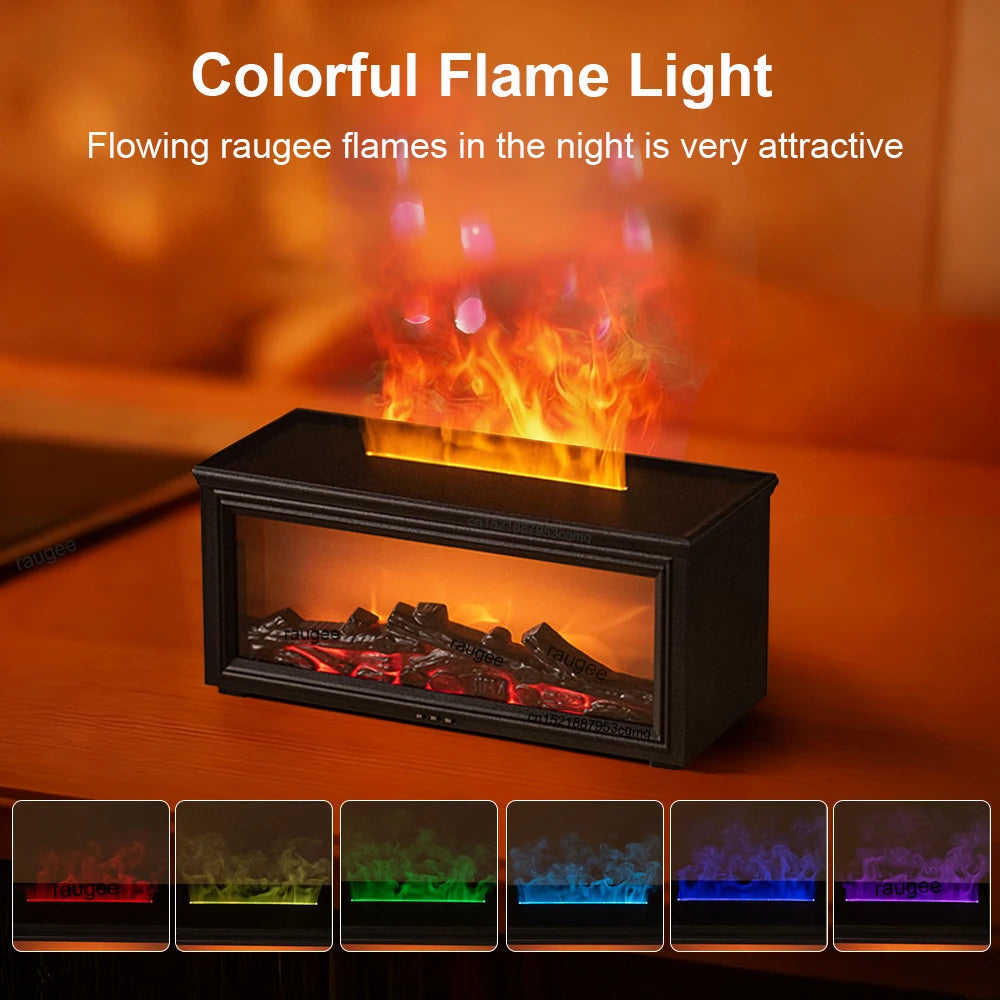 Flame-Effect Aroma Humidifier & Diffuser