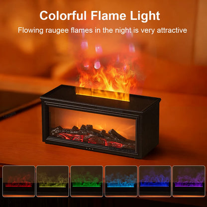 Flame-Effect Aroma Humidifier & Diffuser