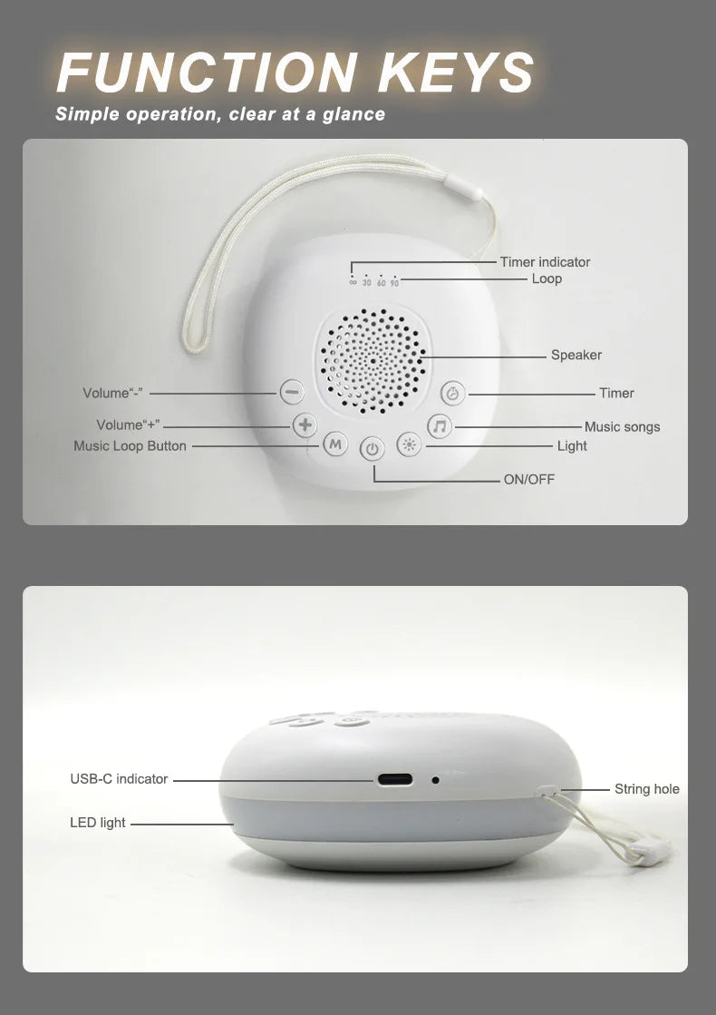 Portable White Noise Sleep Machine