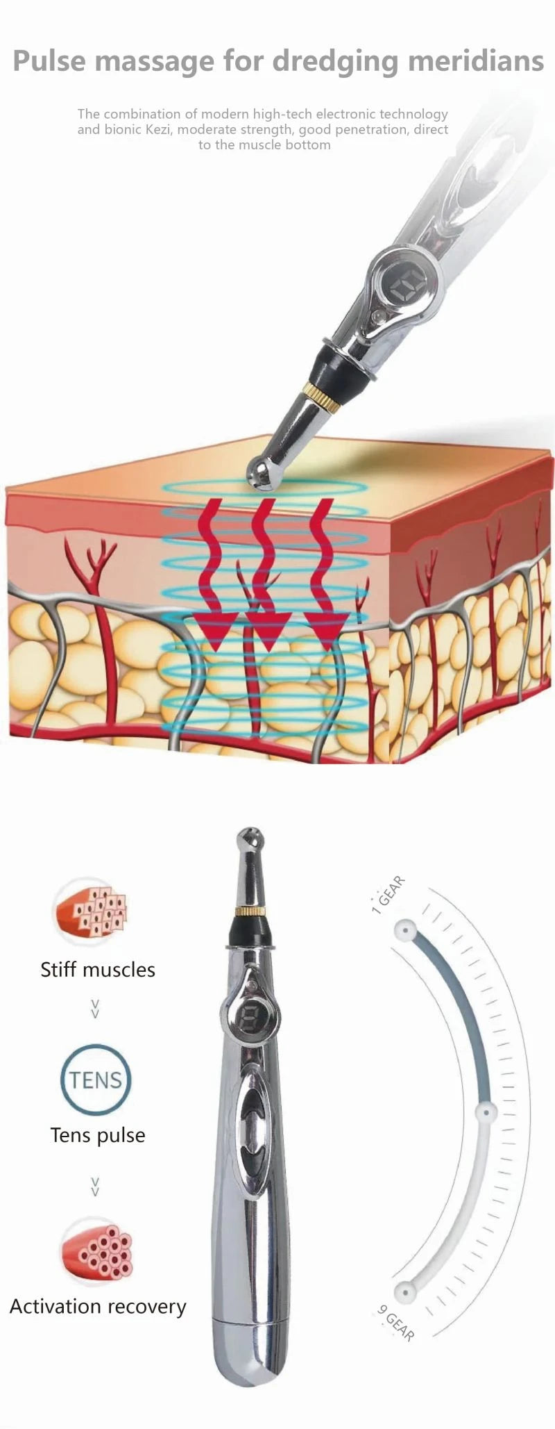 Electronic Acupuncture Massage Pen