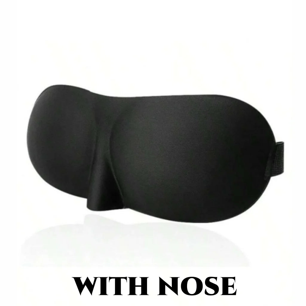 3D Contoured Light-Blocking Sleep Mask