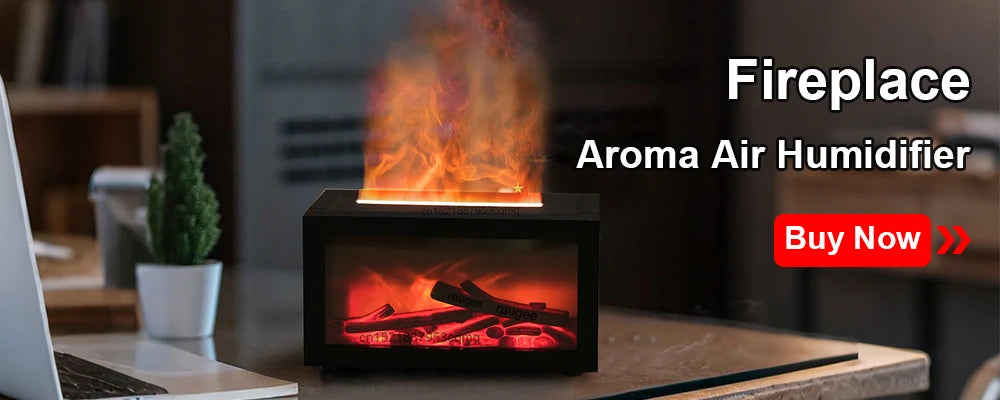 Flame-Effect Aroma Humidifier & Diffuser
