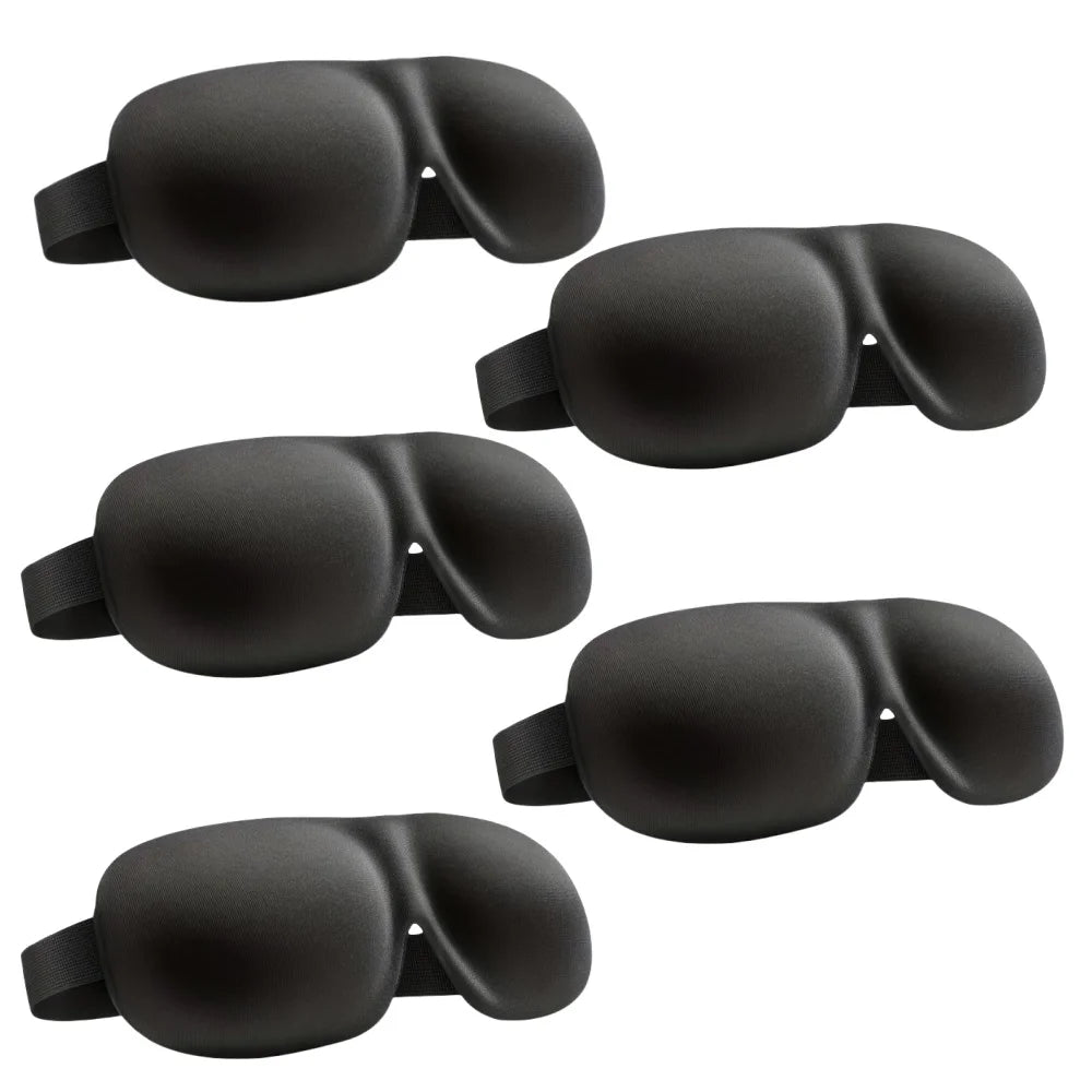 3D Contoured Light-Blocking Sleep Mask