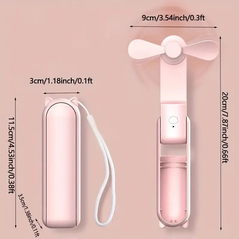 Foldable USB Rechargeable Mini Fan