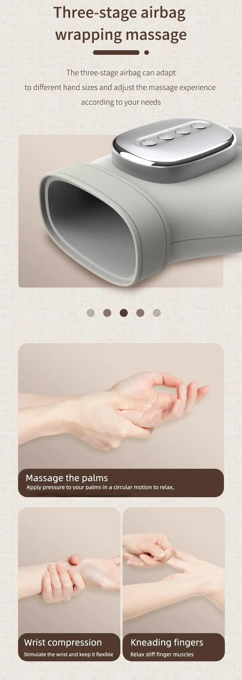 Airbag Hand Massager Glove