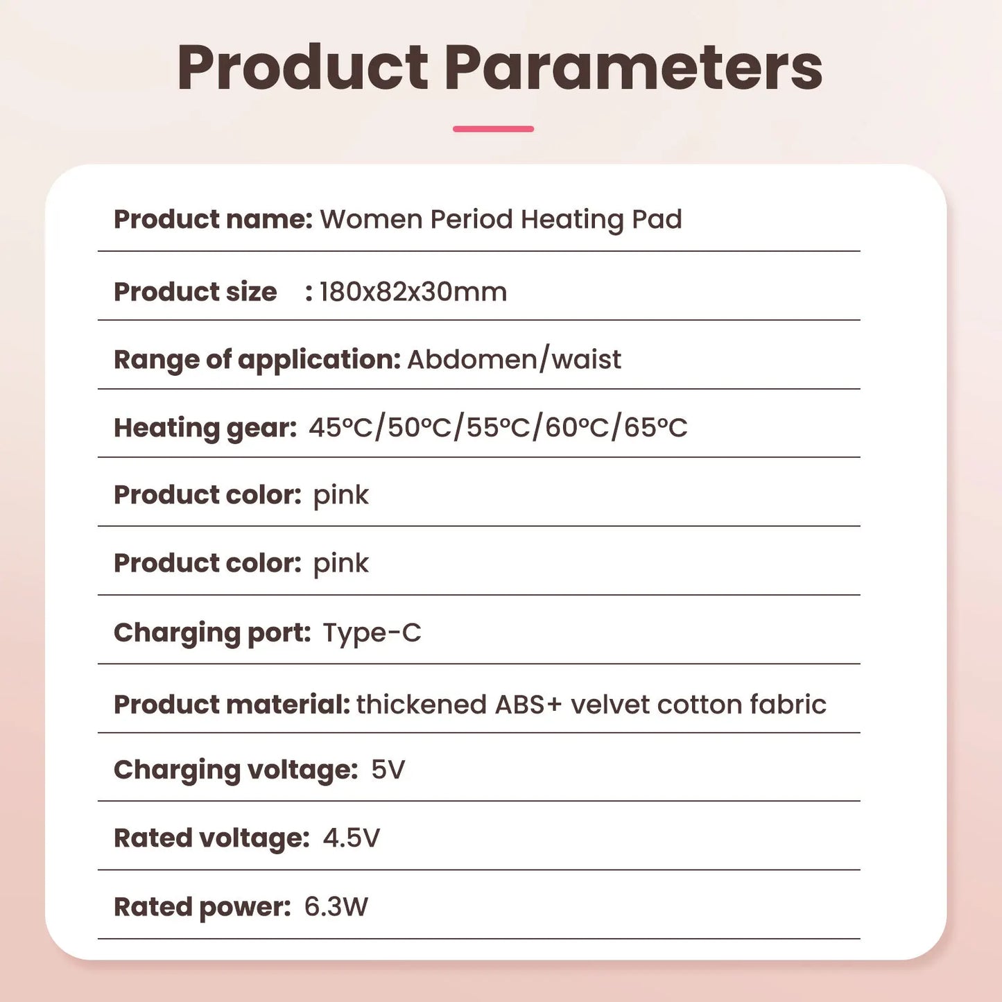Menstrual Heating Pad & Waist Massager