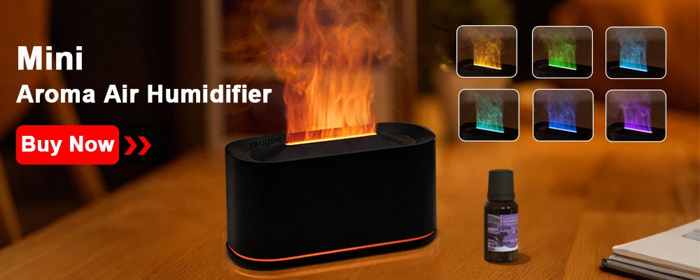 Flame-Effect Aroma Humidifier & Diffuser