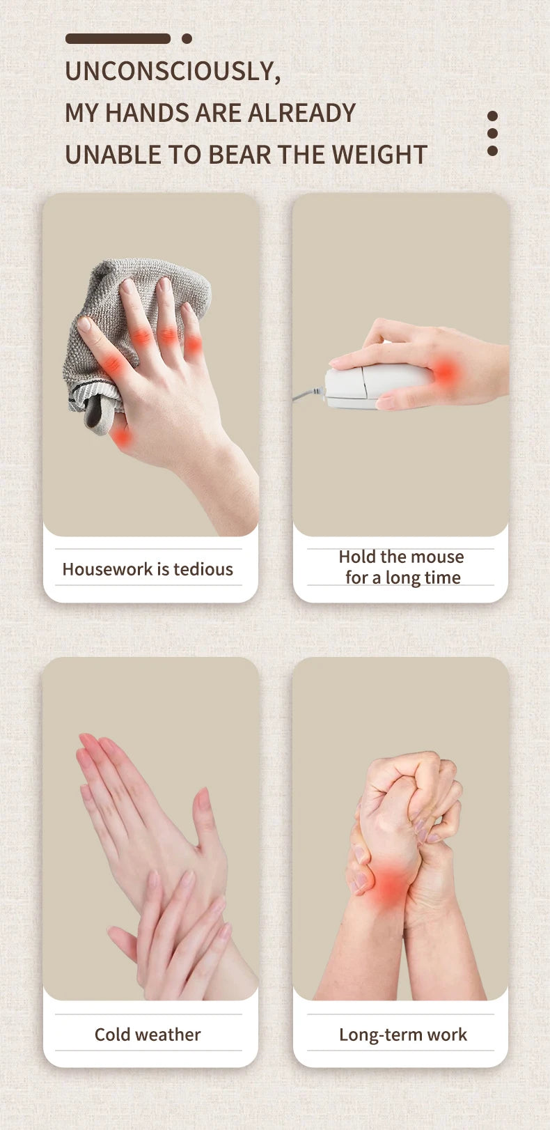 Airbag Hand Massager Glove