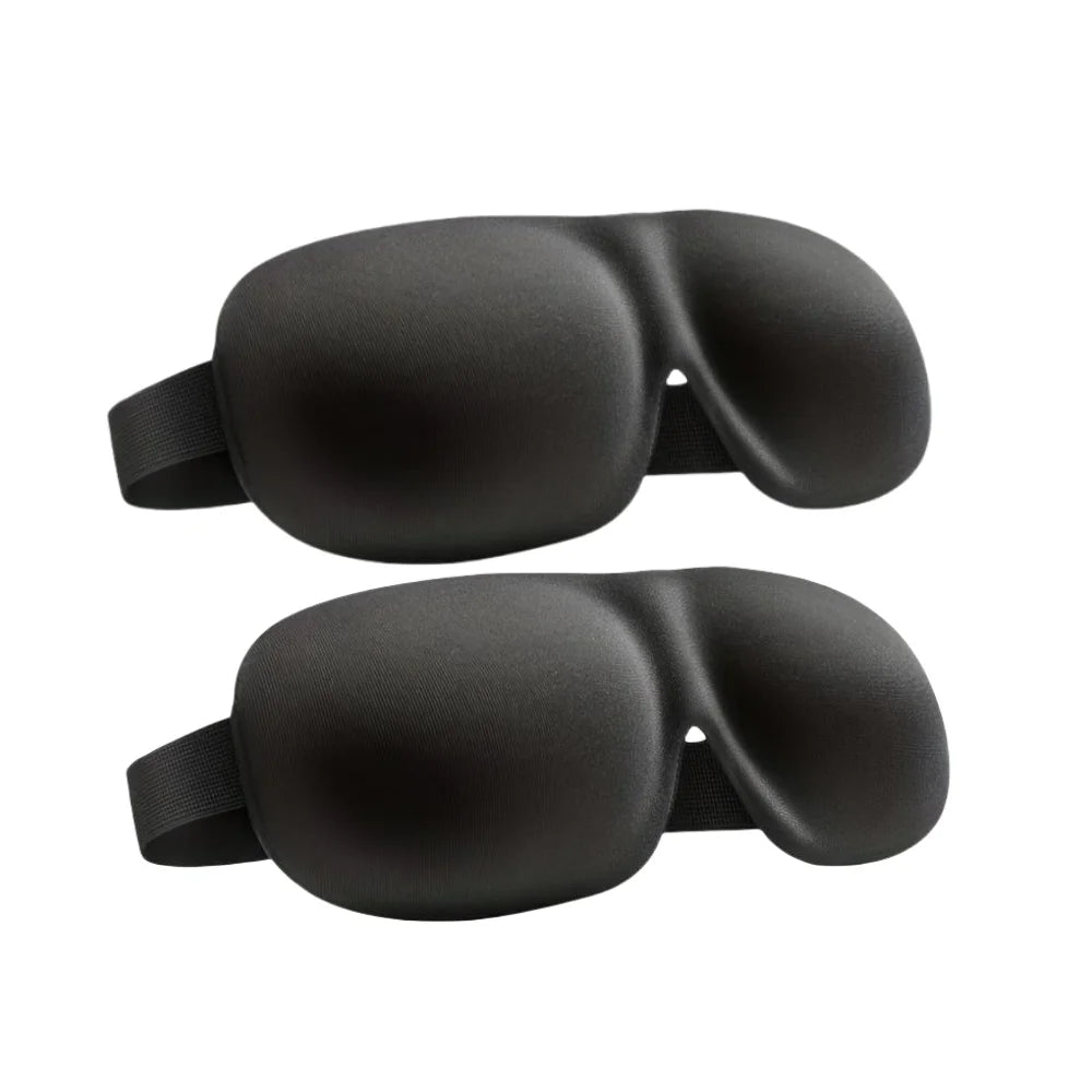 3D Contoured Light-Blocking Sleep Mask