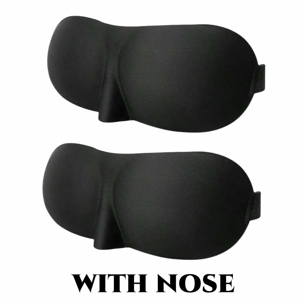 3D Contoured Light-Blocking Sleep Mask