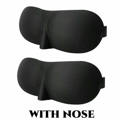 3D Contoured Light-Blocking Sleep Mask